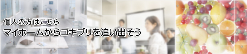 個人の方はこちら マイホームからゴキブリを追い出そう